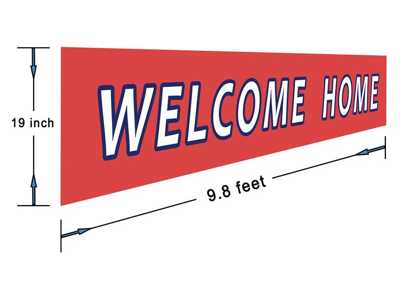 Silvima Large Welcome Home Banner | Back Home Welcome Sign | Extra Large Homecoming Party Decorations - Image 5